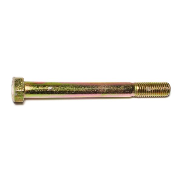 Midwest Fastener Grade 8, 5/8"-11 Hex Head Cap Screw, Zinc Yellow Steel, 6 in L, 10 PK 00760 - main